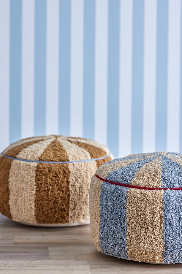 Pouf Charoline en coton