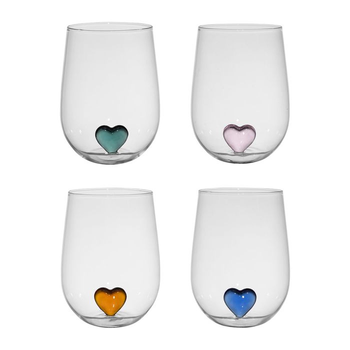 Gobelet coeur colorea - 60cl - verre borosilicate