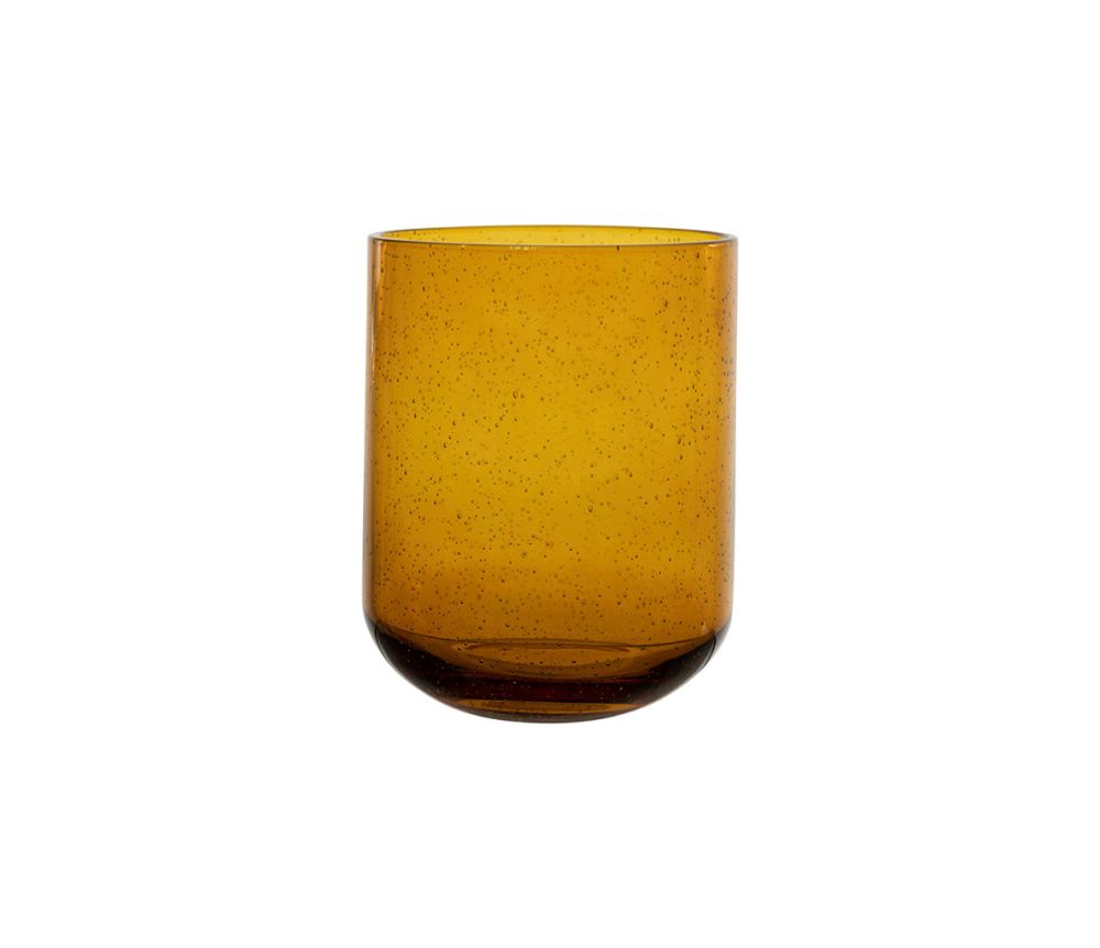 Gobelet Pernille ambre – 30 cl – Verre bullé