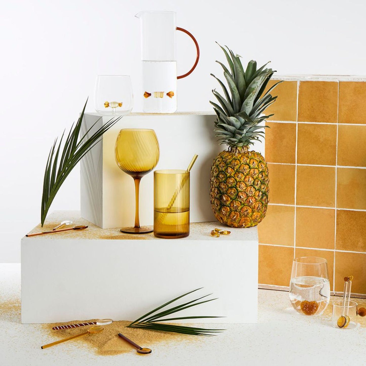 Gobelet en verre ambre 55 cl - Champart