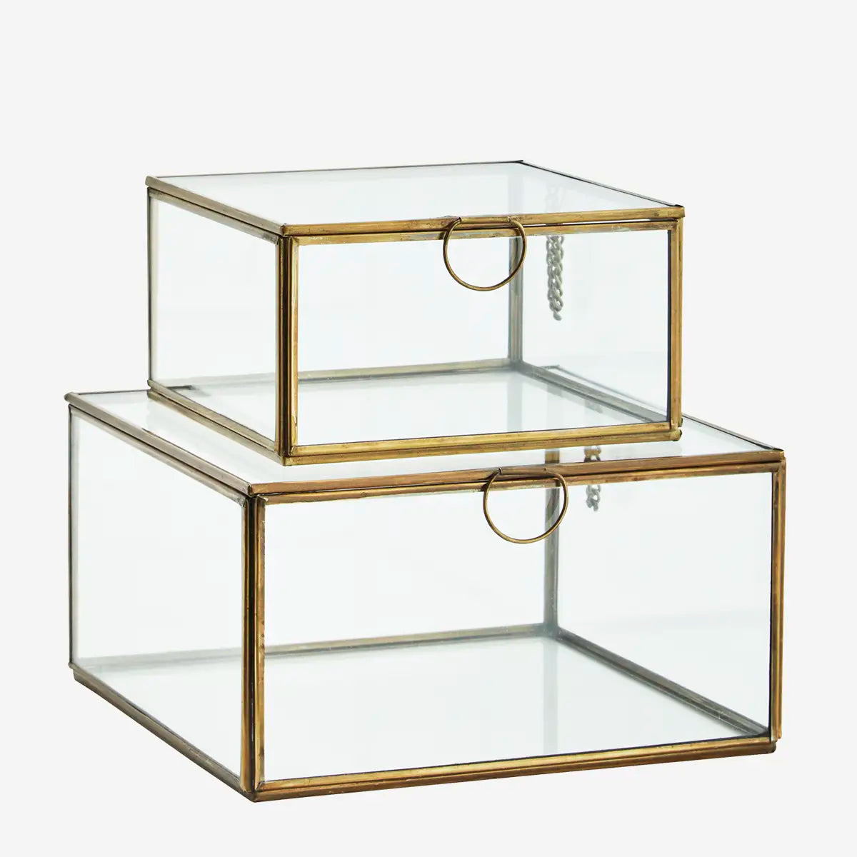 Boites en verre rectangulaire