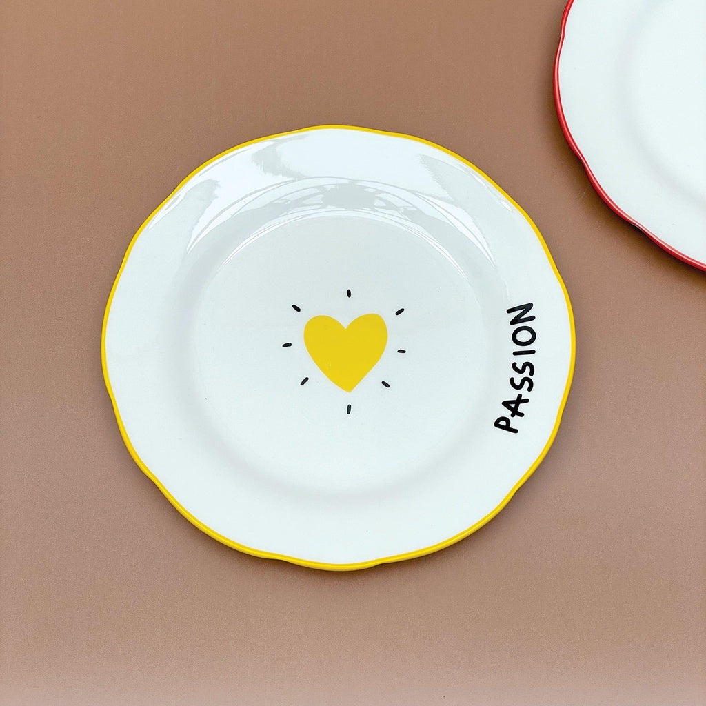 Assiette Dessert "Amour Cœur" – D19cm