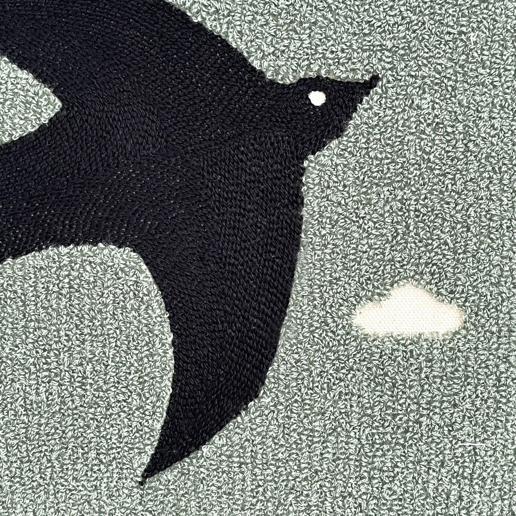 Coussin Influence oiseau bleu 40x40cm