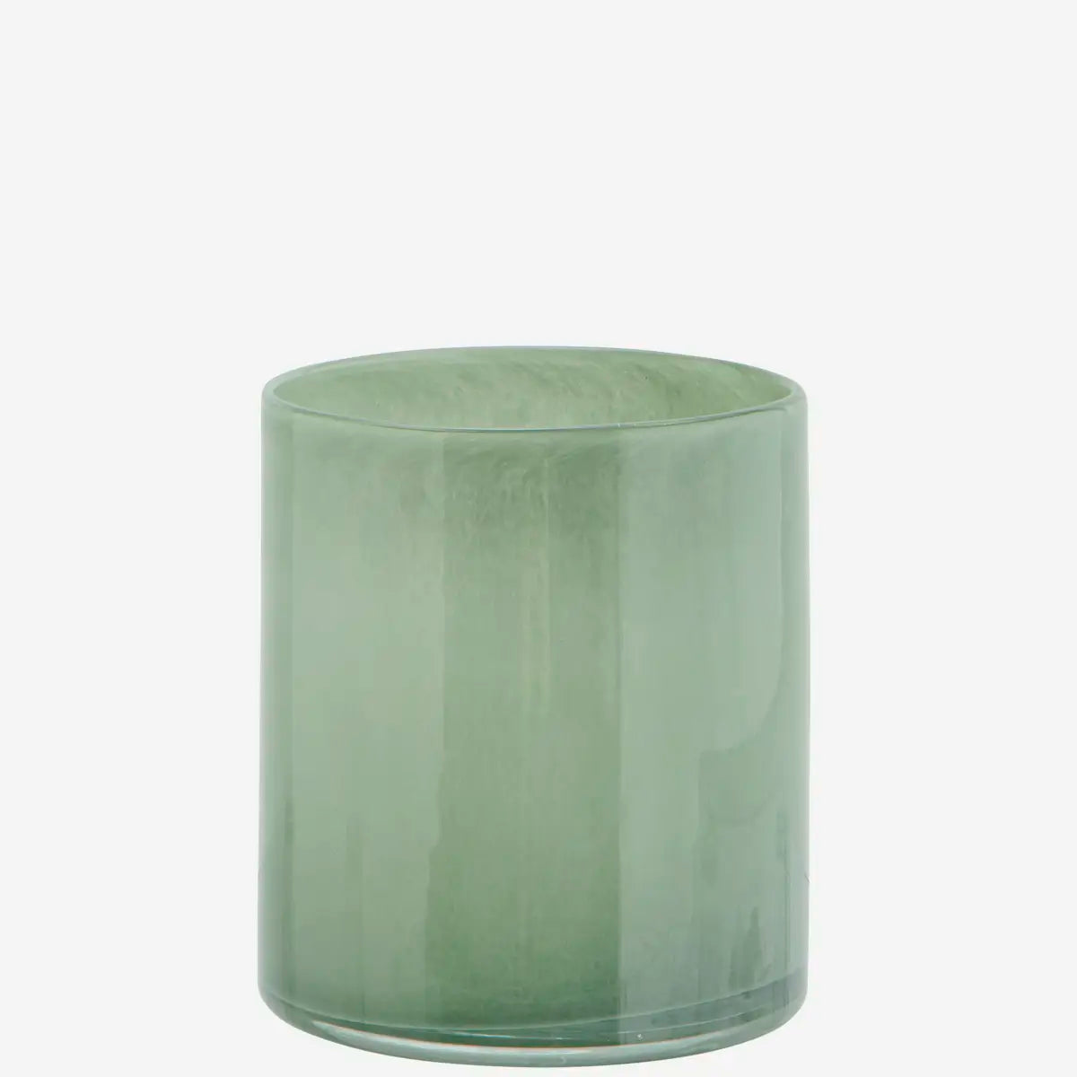 Pot de fleurs en verre - Couleur : Vert