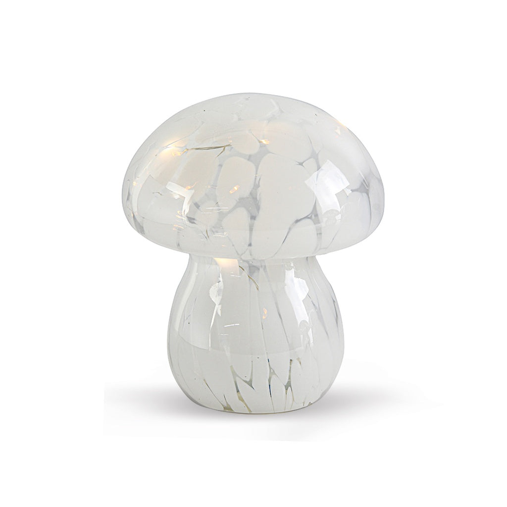 Lampe décorative champi tacheté à pile - D13,5 H15,5cm