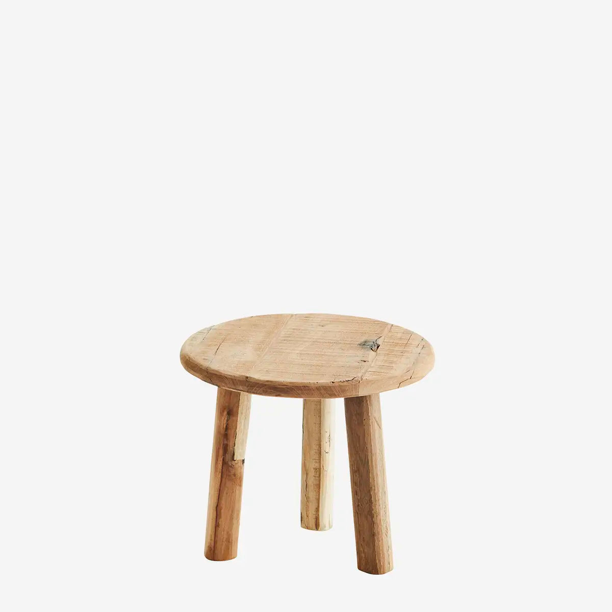 Tabouret en bois recyclé – Couleur : Naturelle