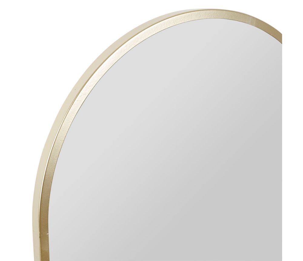 Miroir arche doré grand format – 40 x 150 cm – métal et verre