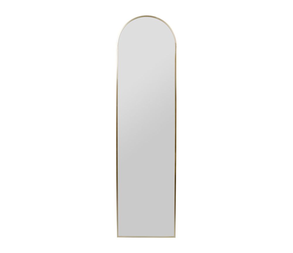 Miroir arche doré grand format – 40 x 150 cm – métal et verre