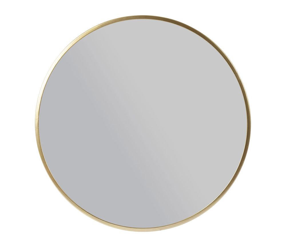Miroir Ilena doré – Ø 60 cm – Fer