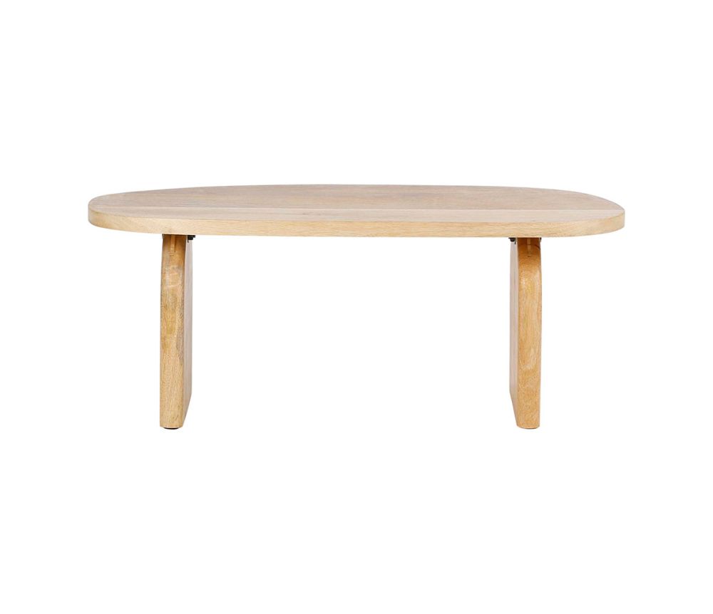 Table basse Organic naturel – 90 x 46 x H36,5 cm – Bois de manguier