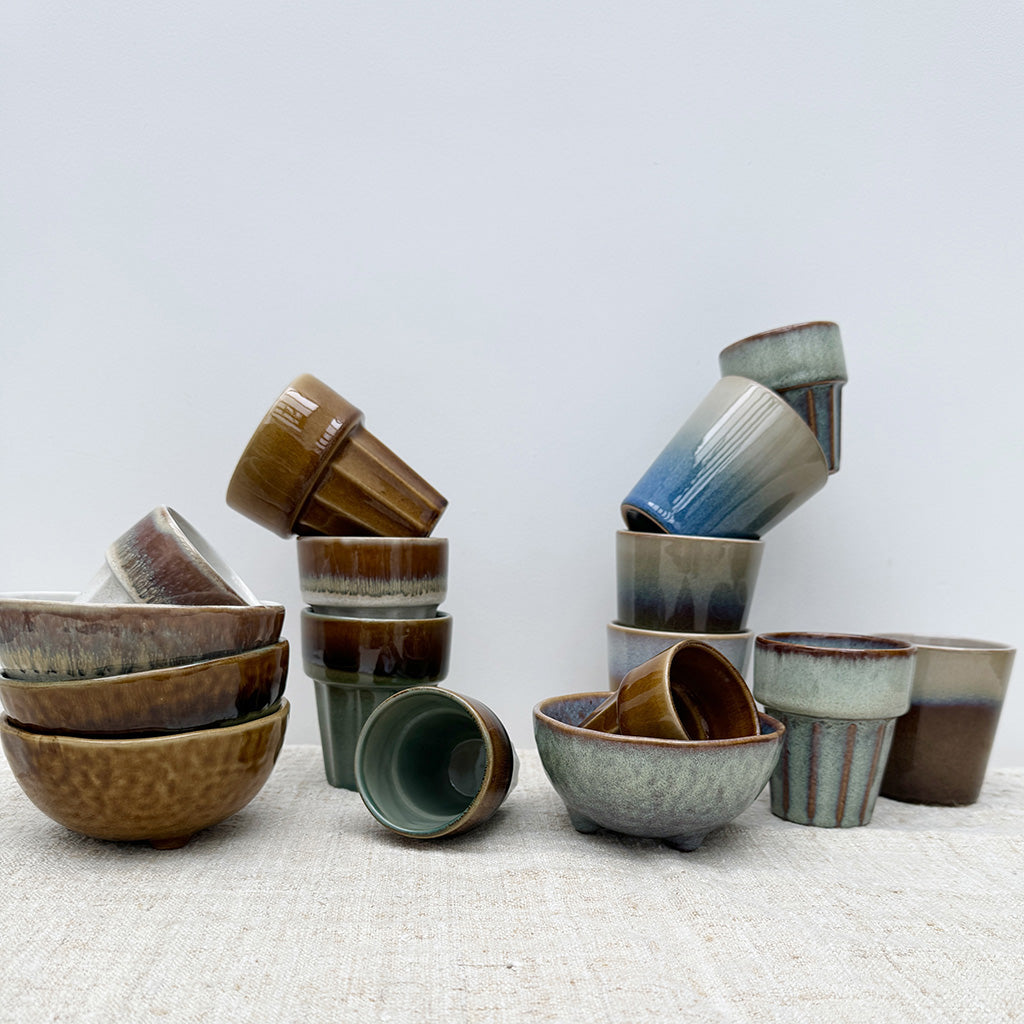 Set de 4 gobelets cantine D7,6 H 8,2 cm