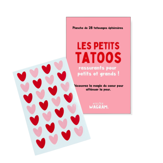 Tatouage éphémère coeurs