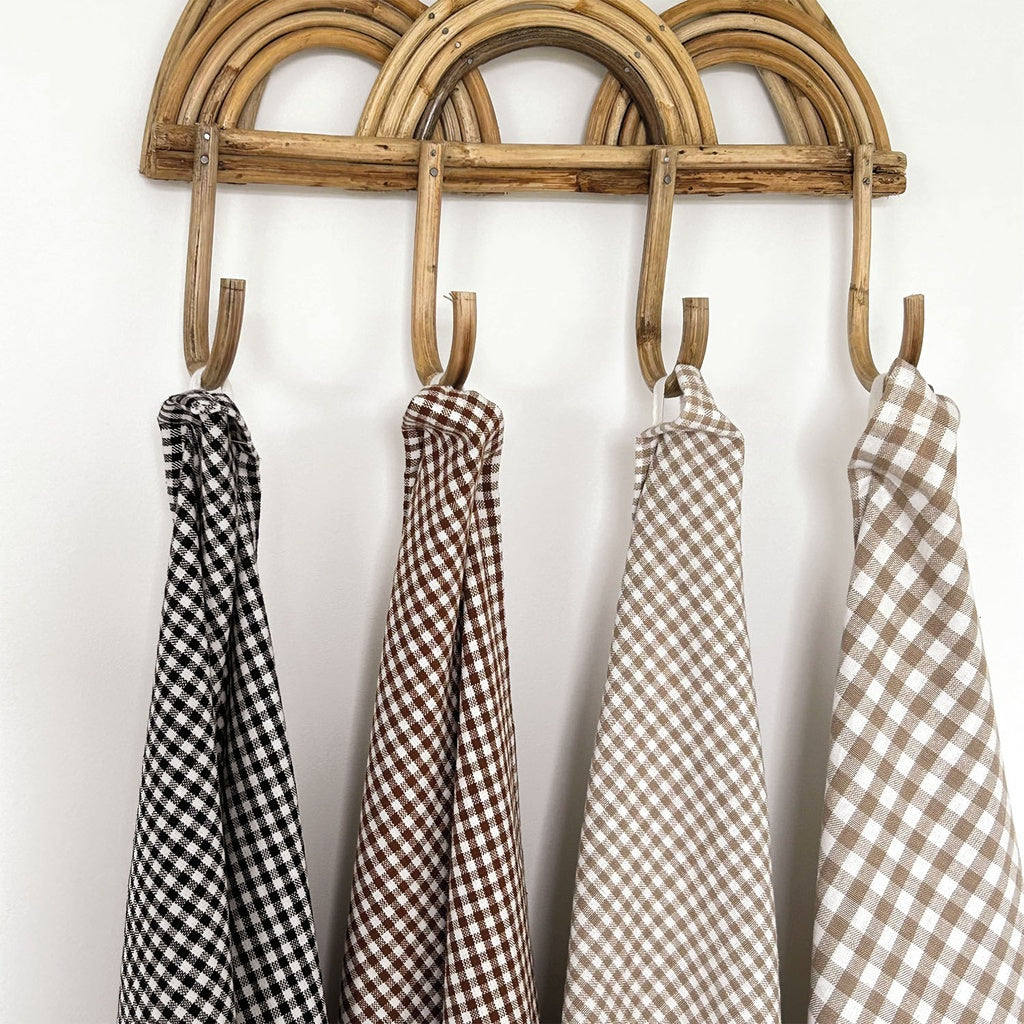 Torchon sixties Brigitte brun 50x70cm