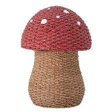Panier avec couvercle - Corintha - Champignon Rouge, Herbier marin
