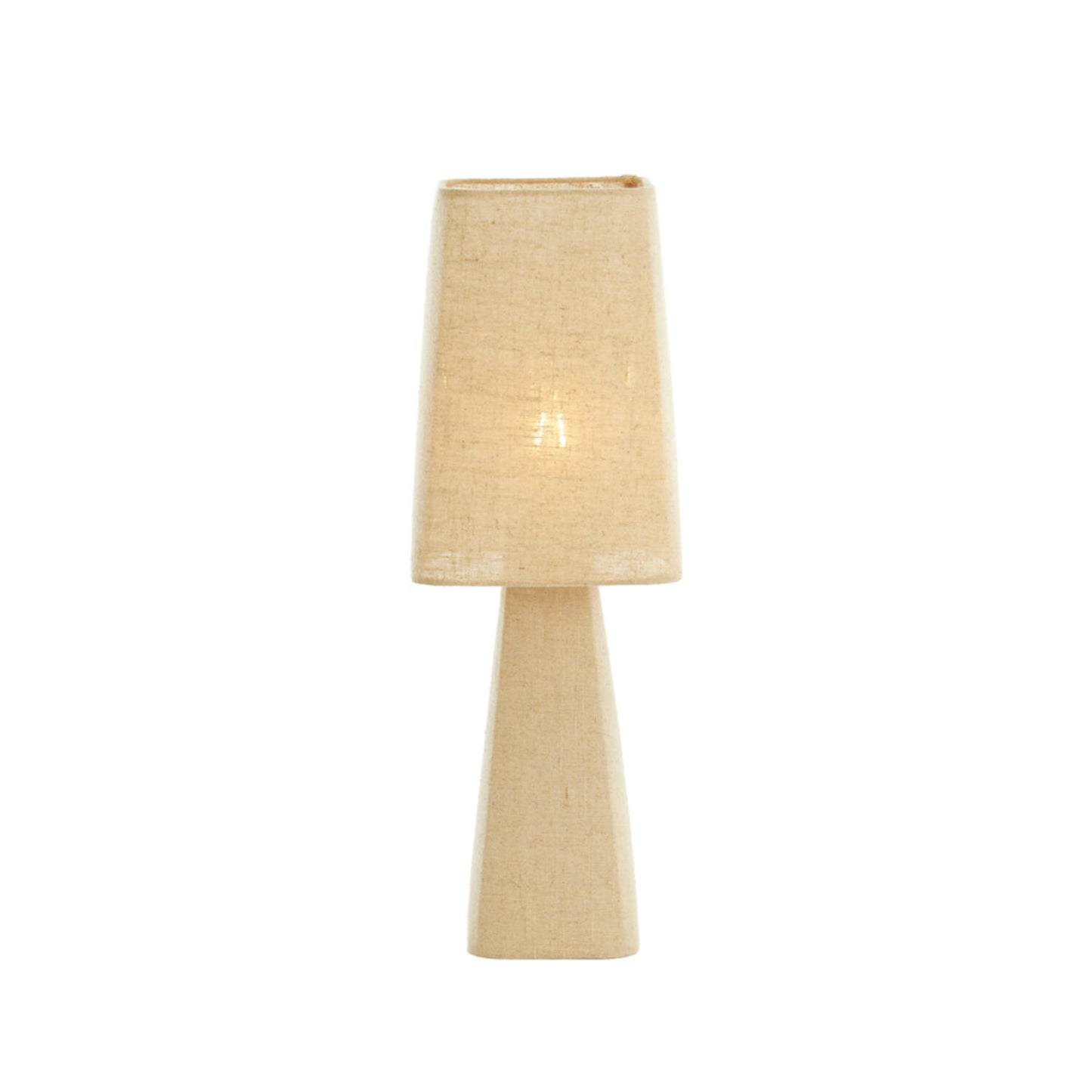 Lampe de Table MIKKO – Toile Naturelle – 20 x 20 x H58 cm