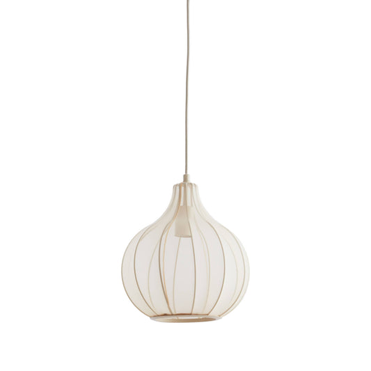 Suspension ELATI Sable – Ø29 x H31 cm