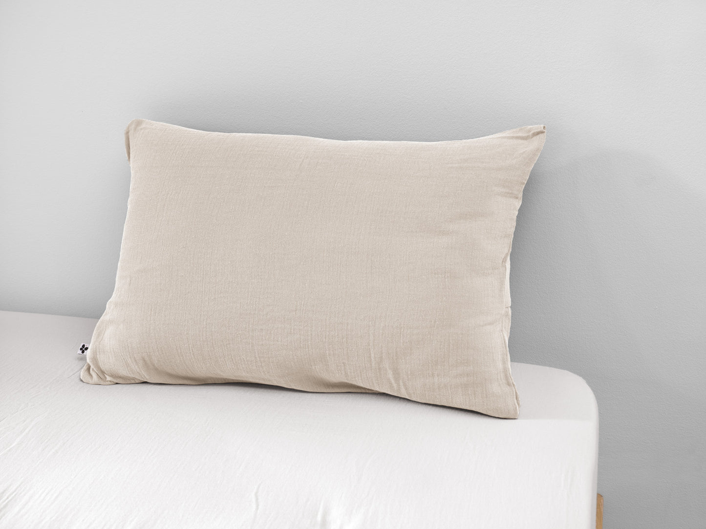 Taie d’oreiller 50 x 70 cm en gaze de coton unie – Collection GAÏA