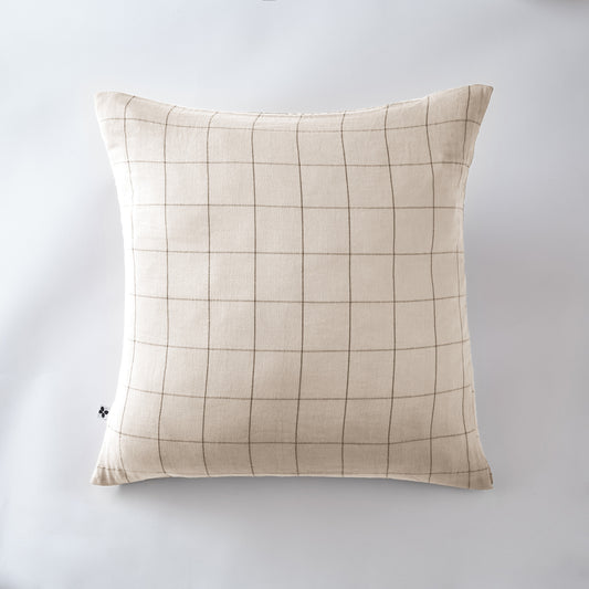 Taie d’oreiller GAÏA MATCH – 60 x 60 cm – Gaze de coton – Motif Pampa