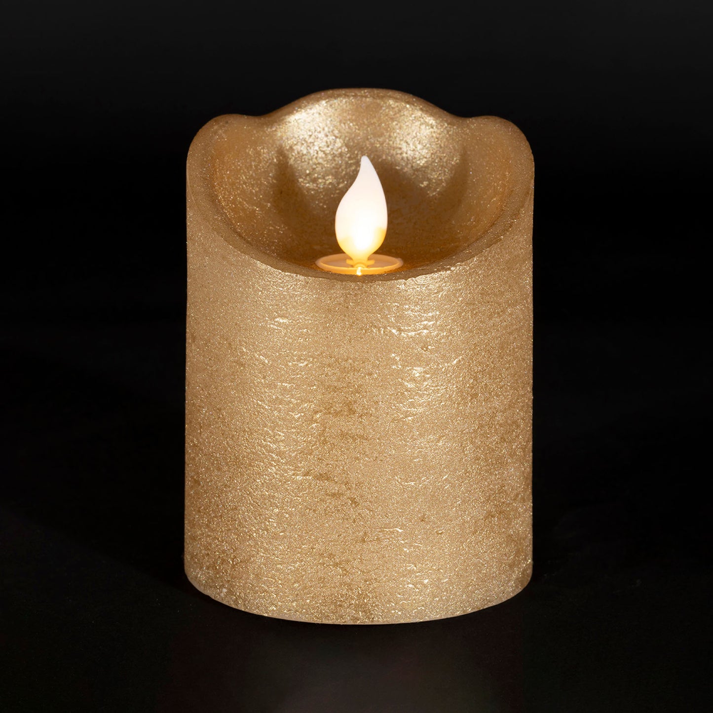 Bougie LED Dorée