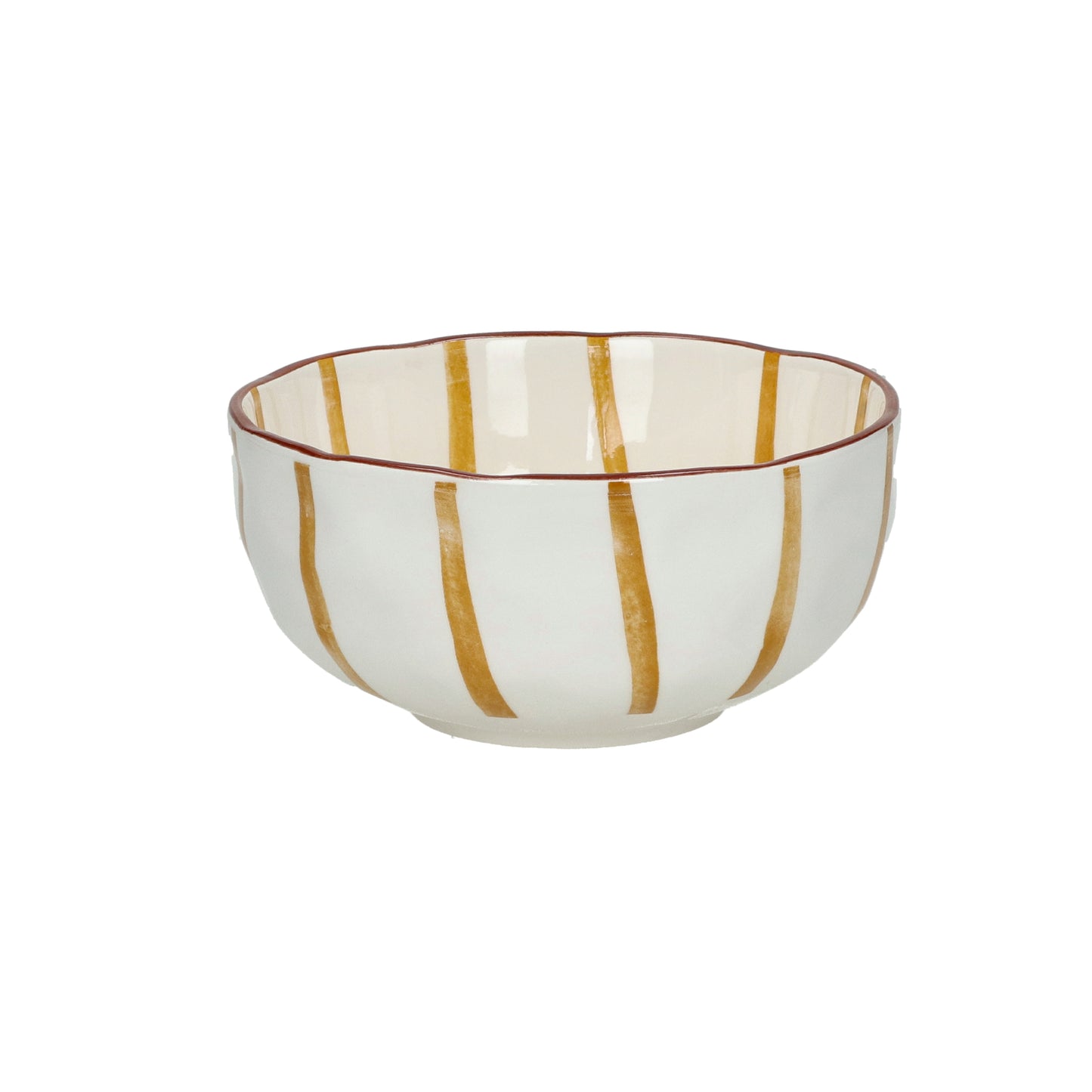 Bol à soupe - MYKONOS - porcelaine - DIA 15,2 x H 6 cm - jaune