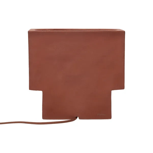 Lampe de table ECLIPSE terracotta en grès – 28 x 10 x H27 cm