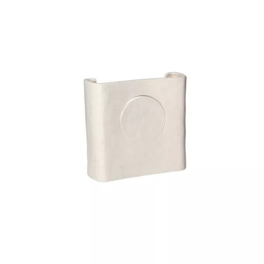 Applique murale ECLIPSE blanche en grès – 17,5 x 6 x H18 cm
