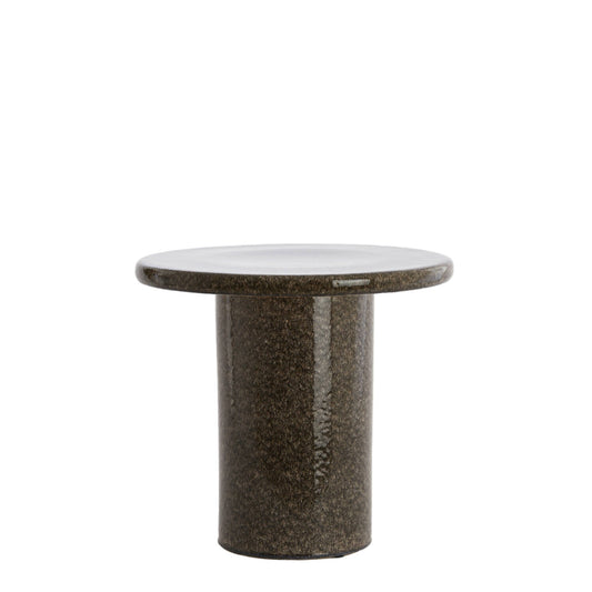 Table d’appoint TUDO Ø40,5x35,5 cm – Céramique brun foncé
