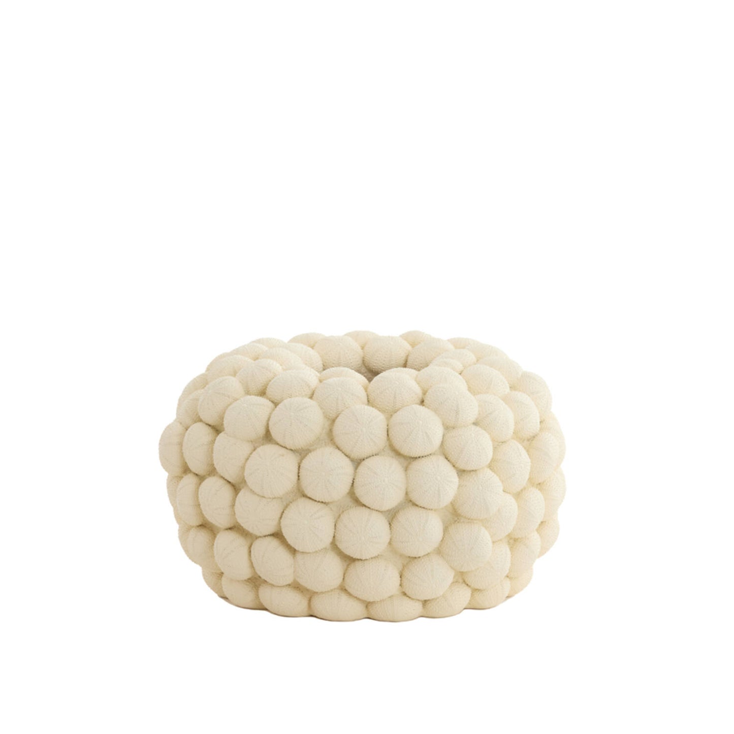 Vase Déco SEA URCHIN – Crème – Ø40 x H23,5 cm