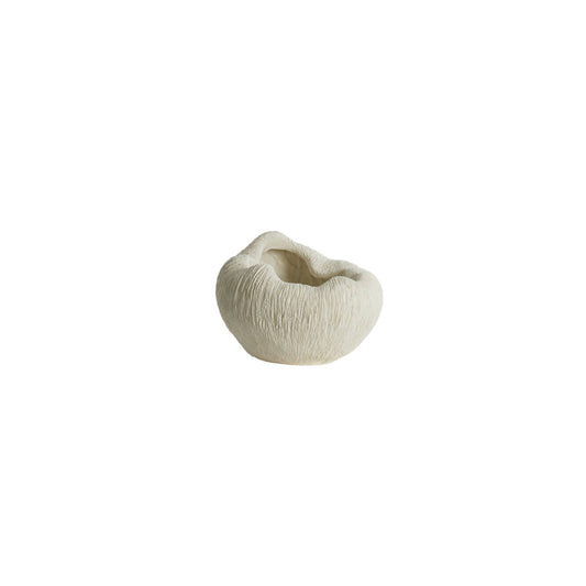 Vase déco DENISA 34x28x21 cm – Crème