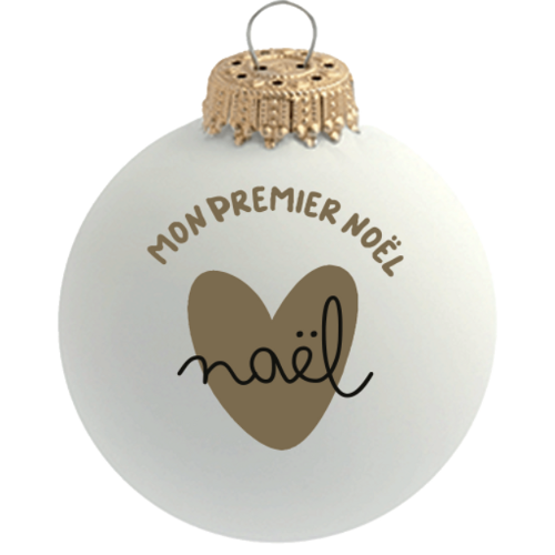 Boules de Noël - Premier Noël Personnalisable