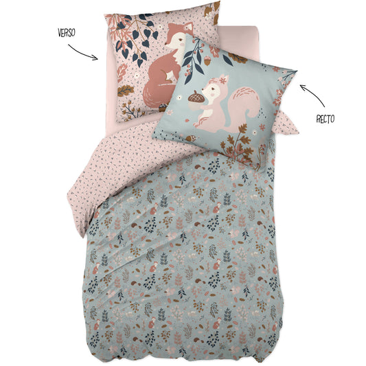 Parure de lit Tamia – 140 x 200 cm – 100% coton imprimé