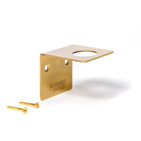 Support mural pour savon ou gel lavant – Laiton