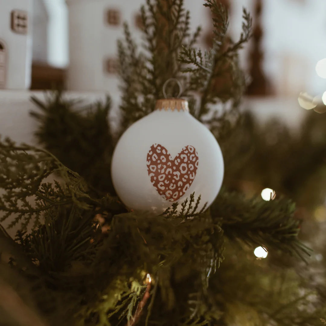 Boules de Noël Coeur - Personnalisable