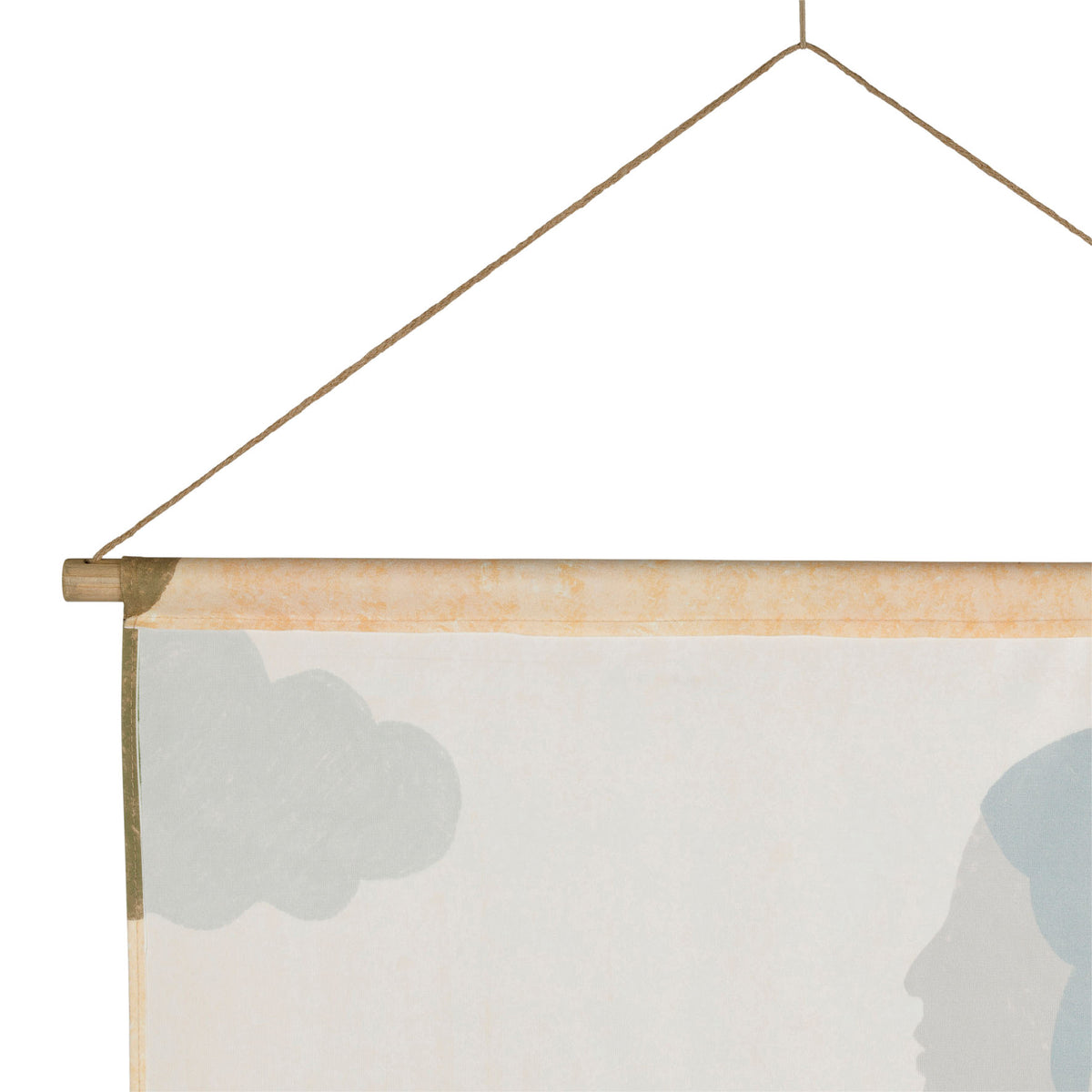 Toile murale en velours – Femme aux nuances naturelles – 80 × 100 cm
