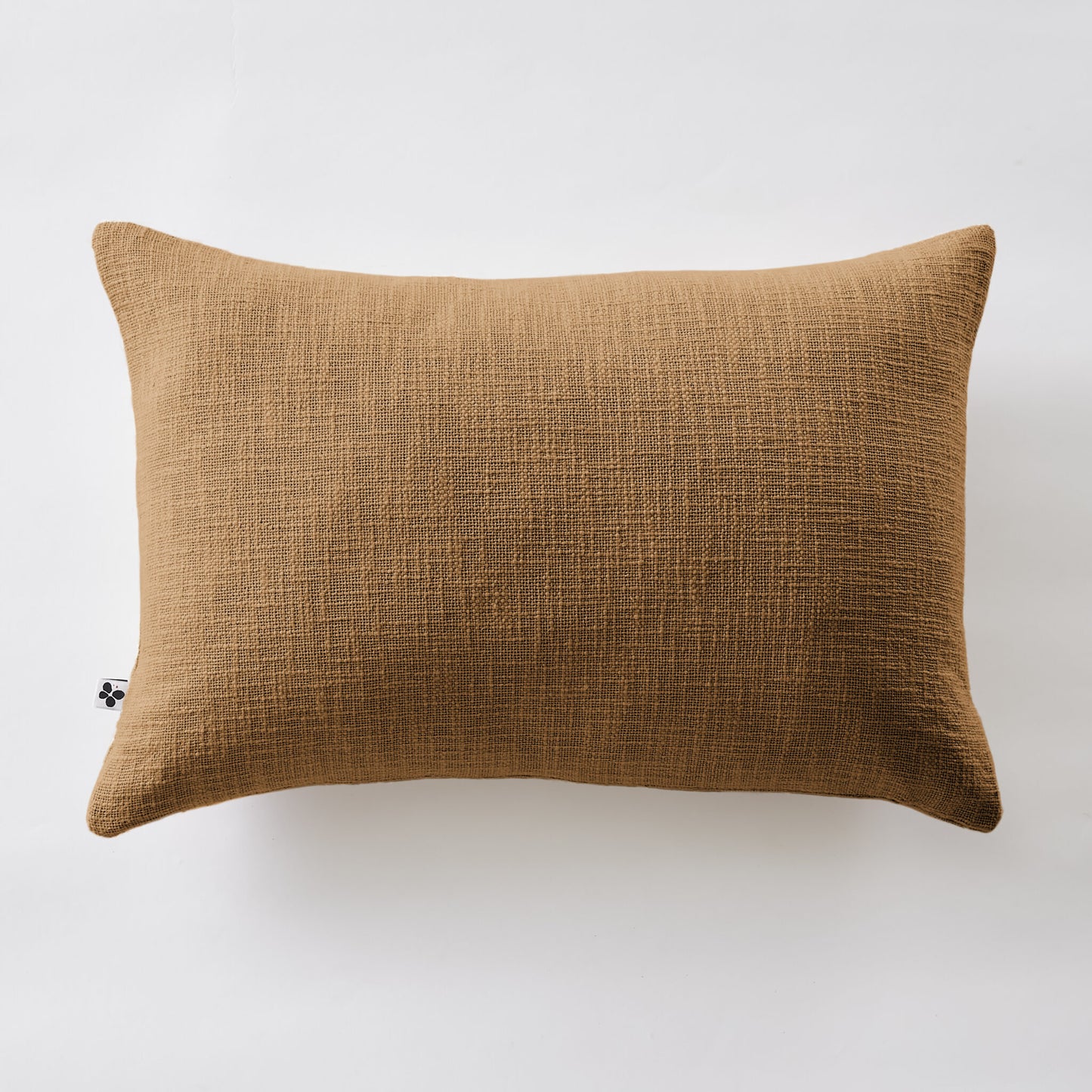 Coussin déhoussable 40 x 60 cm Slub SIXTINE Camel