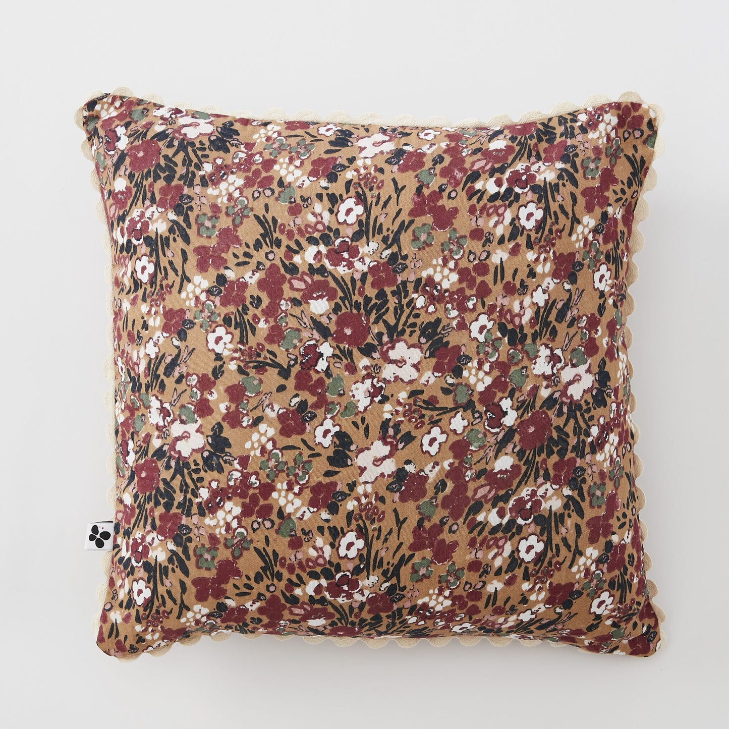 Coussin déhoussable CAPUCINE Camel – 40 x 40 cm