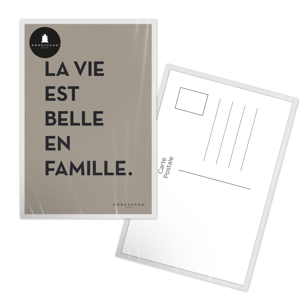 Carte Postale à message + Enveloppes