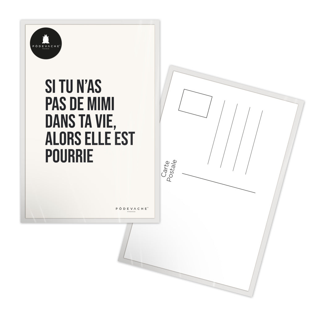 Carte Postale à message + Enveloppes