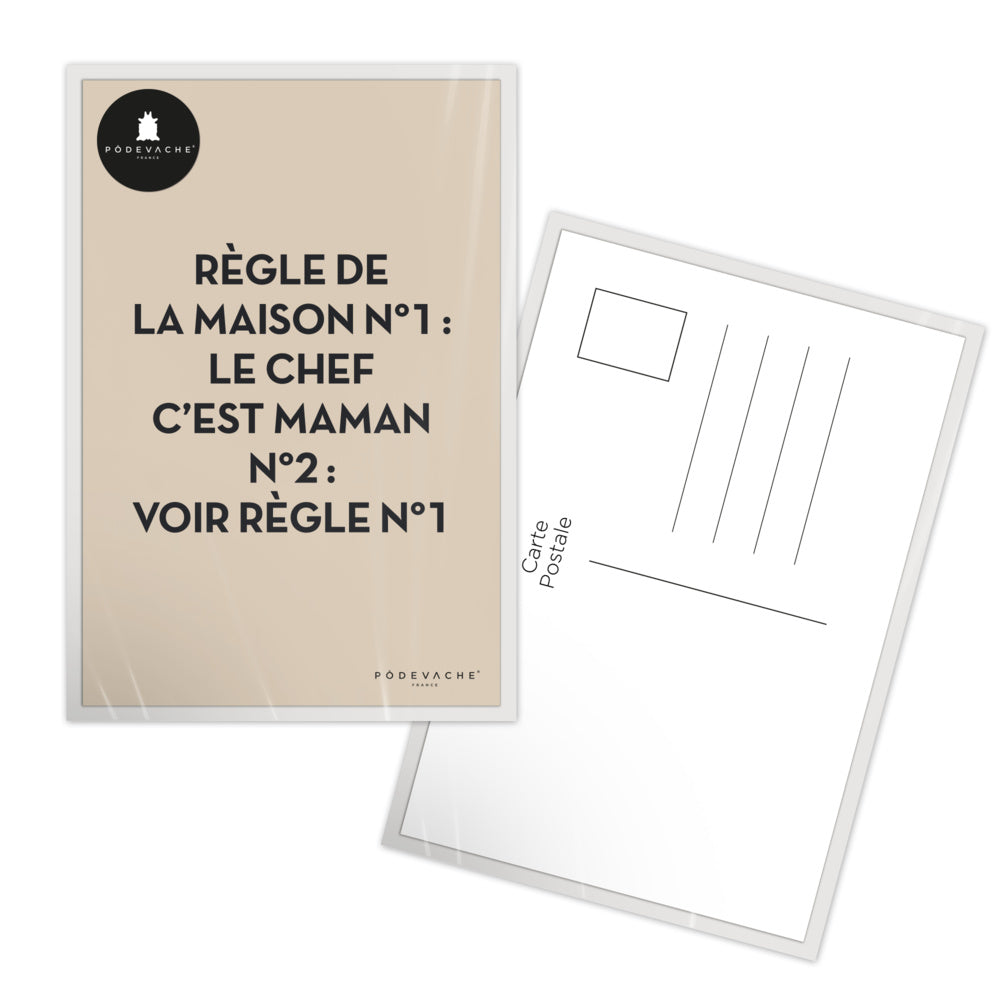 Carte Postale à message + Enveloppes