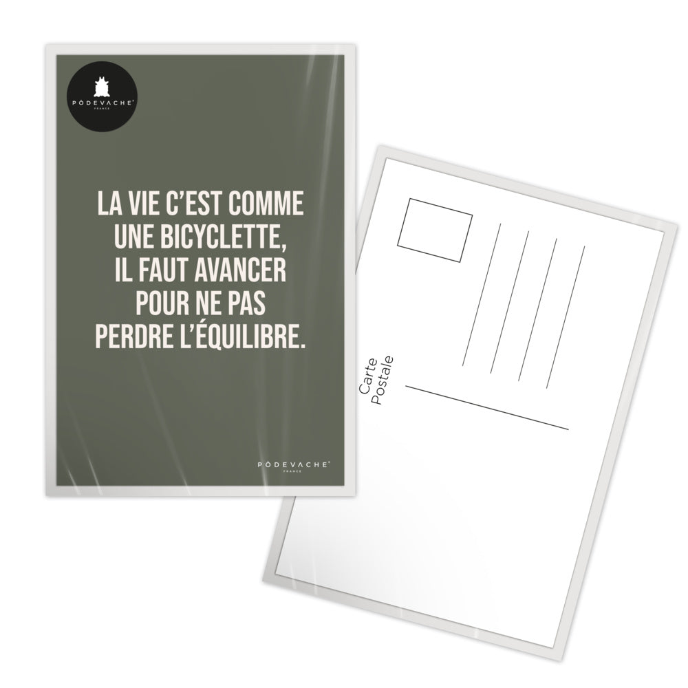 Carte Postale à message + Enveloppes