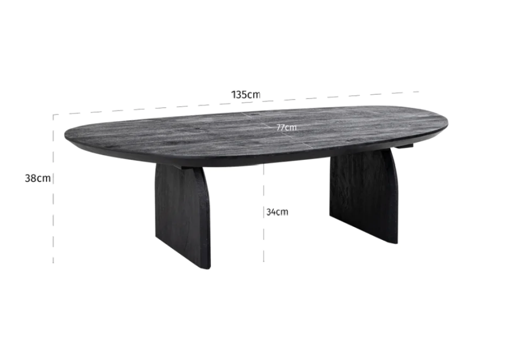 Table basse chal en bois de manguier
