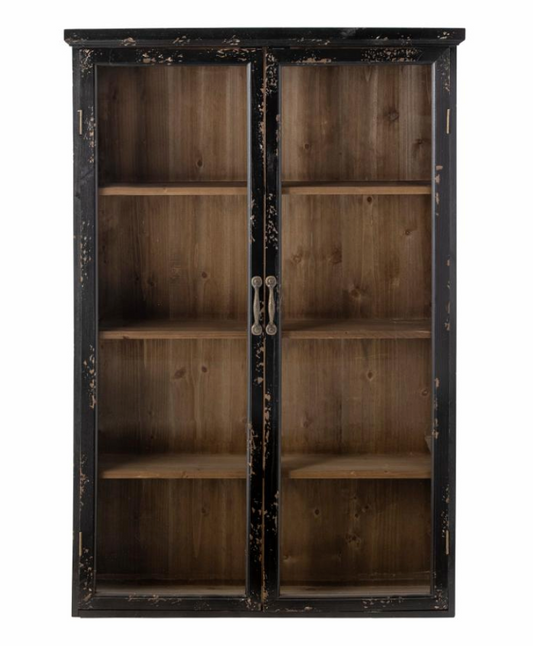 Armoire - Hazem - Noir - Bois de sapin