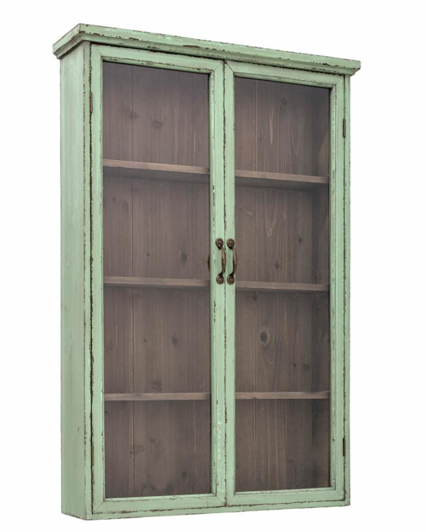 Armoire - Hazem - Verte - Bois de sapin