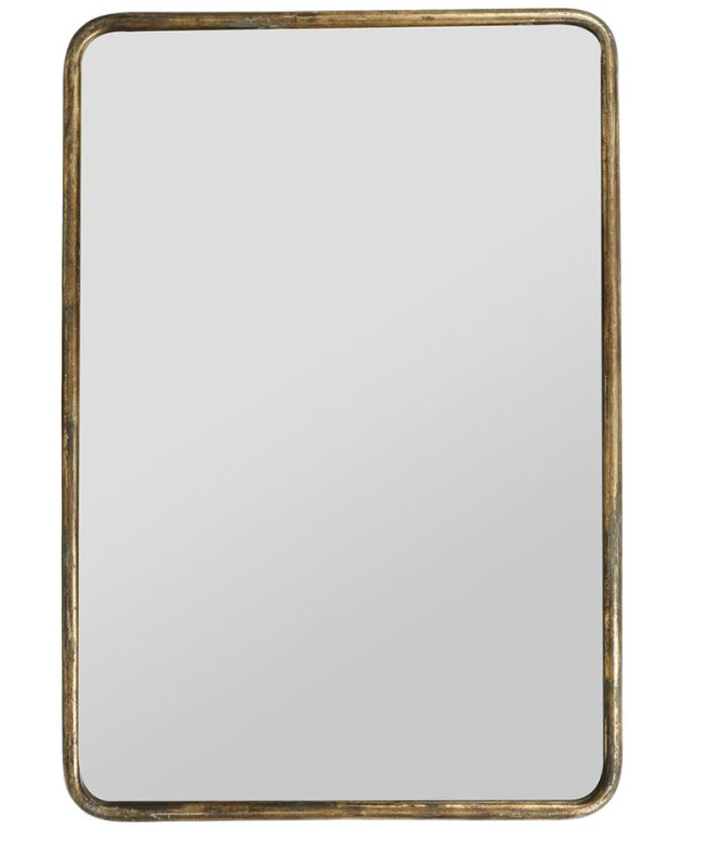 Miroir Bleu & Doré – 41,5 × 60 cm