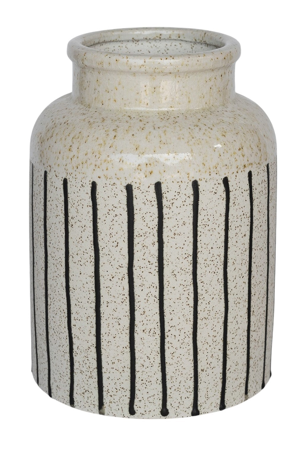 Vase céramique rayé