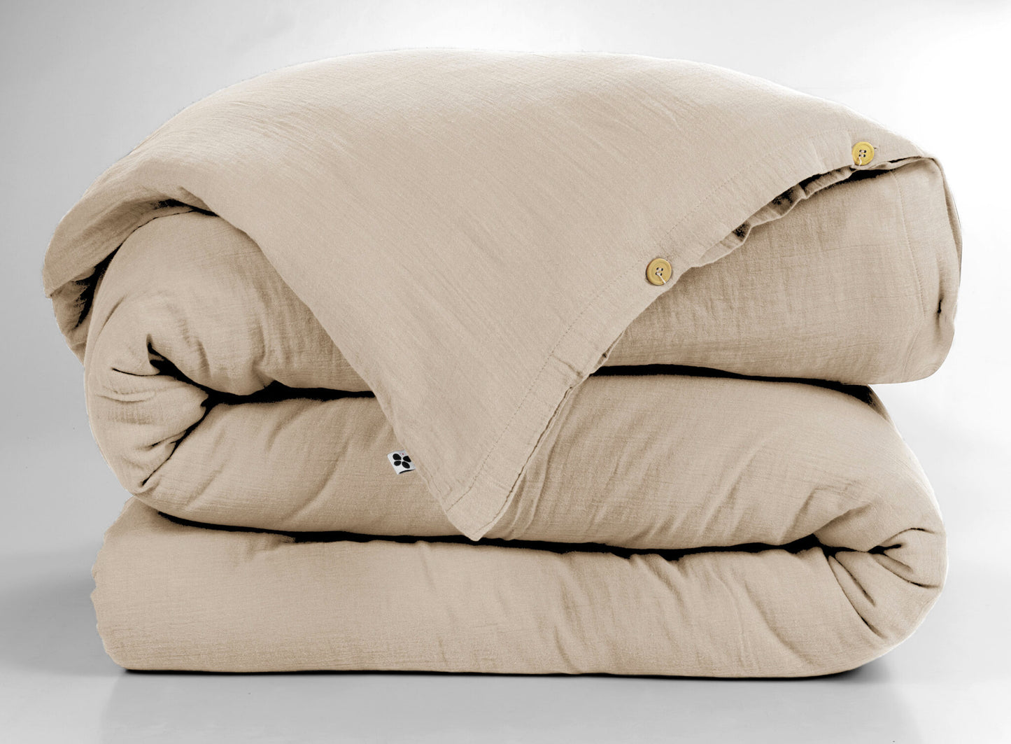 Housse de couette 140 x 200 cm – Gaze de coton unie GAÏA