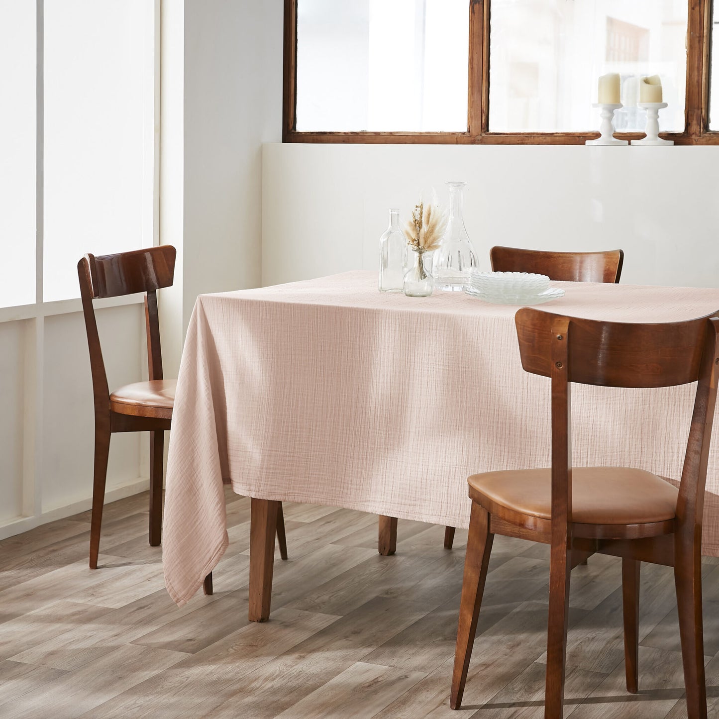 Nappe rectangle Gaze de coton unie GAÏA