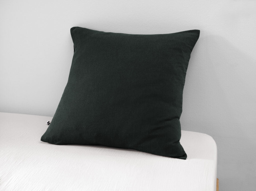 Taie d'oreiller 60x60 cm gaze de coton unie Gaia