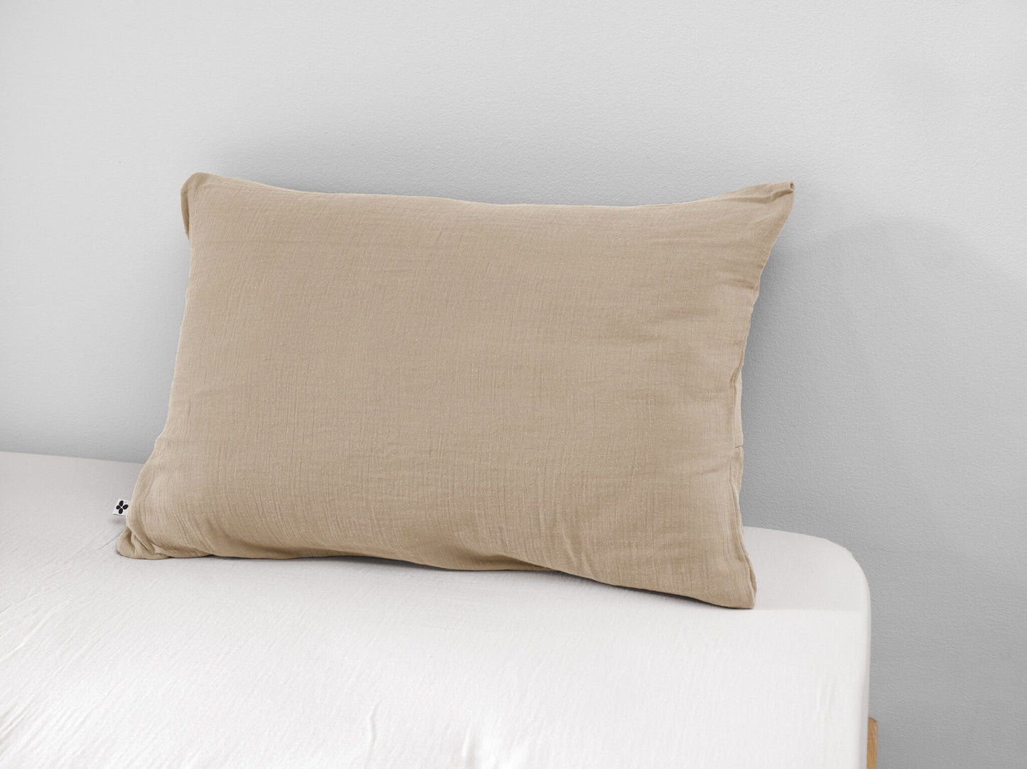 Taie d’oreiller 50 x 70 cm en gaze de coton unie – Collection GAÏA