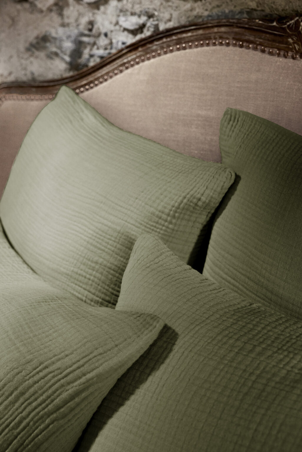 Taie d’oreiller INA – 60 x 60 cm – Quadruple gaze de coton